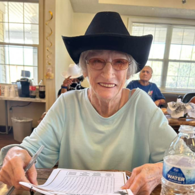 Cottages of Clayton Resident Playing Games